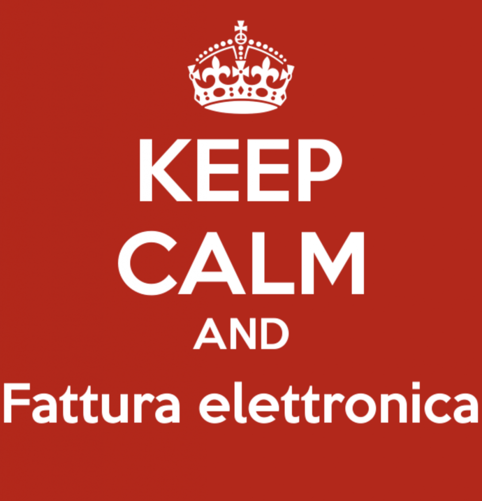 Keep calm and fattura elettronica