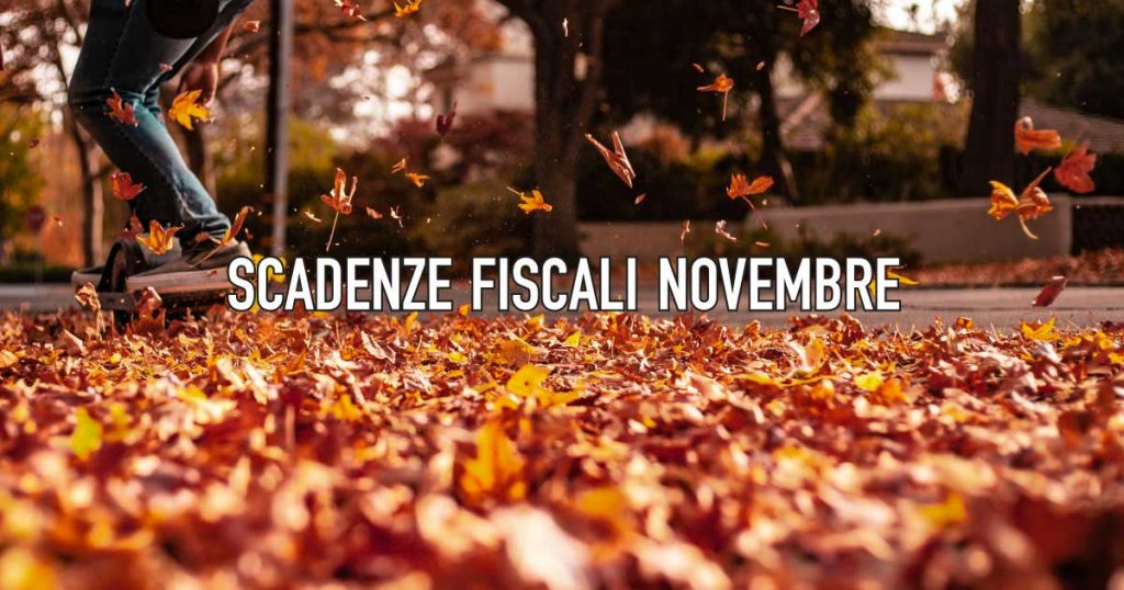 Novembre 2019 - Tutte le scadenze fiscali