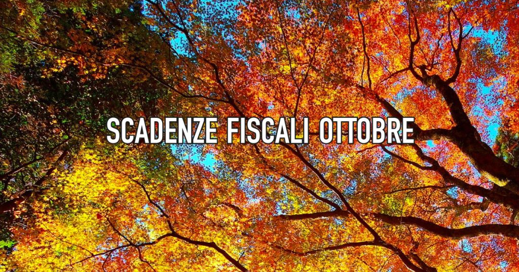 Agenda fiscale ottobre 2018