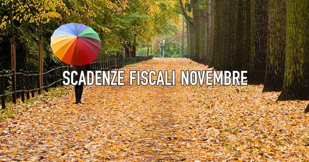 Scadenze Fiscali Novembre 2018 - CowoCheConta